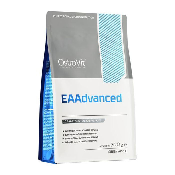 EAAdvanced 700 g Green Apple - Acides Aminés, BCAA, Électrolytes & Sans Sucre