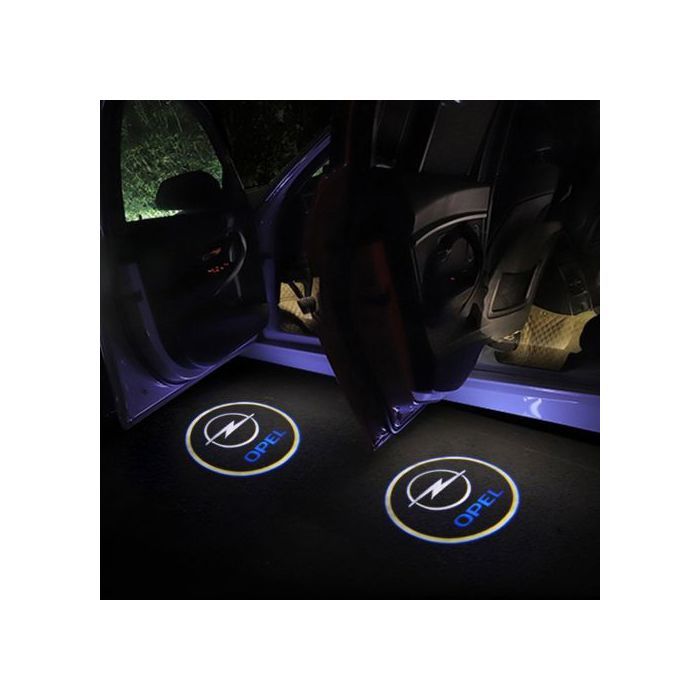 Lampe De Bienvenue OPEL Logo De Porte De Voiture,3 piles AAA,Lumière sans fil
