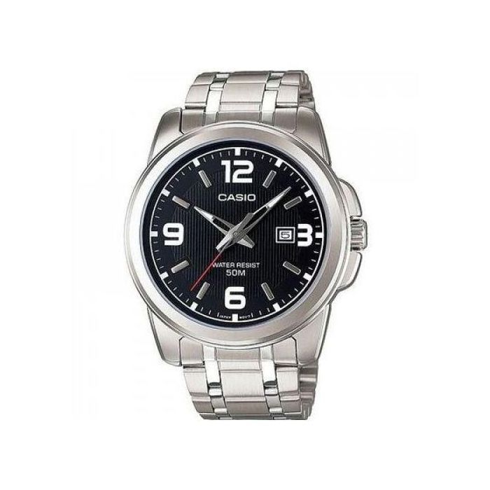 Casio Montre homme Cadran noir - mtp-1314d-1avdf en acier inoxydable/noir