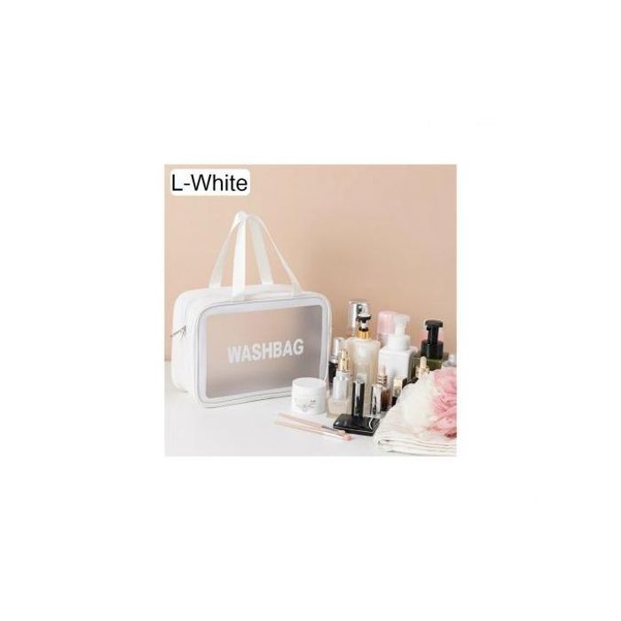 Sac de Rangement de Toilette de Voyage - Blanc - PU