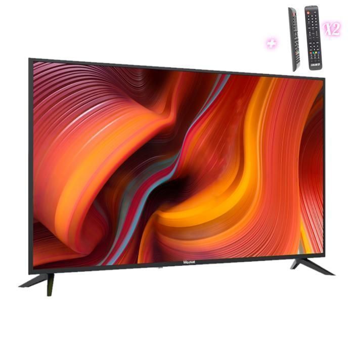 Smart TV 32"  Morsat - Android 14 - Full HD - Récepteur TNT - 2 Télécommandes