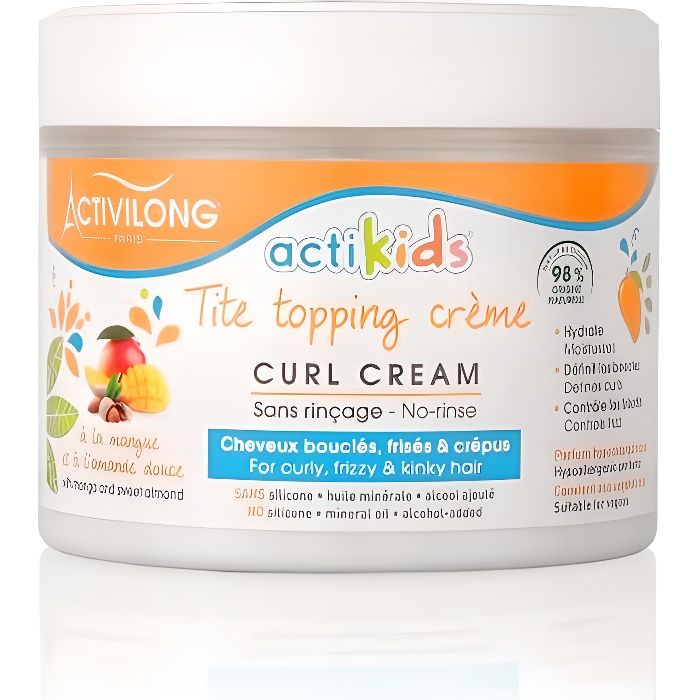 ACTIVILONG Tite Topping Crème Actikids Curl Cream - Mangue et Amande douce - 300 ml