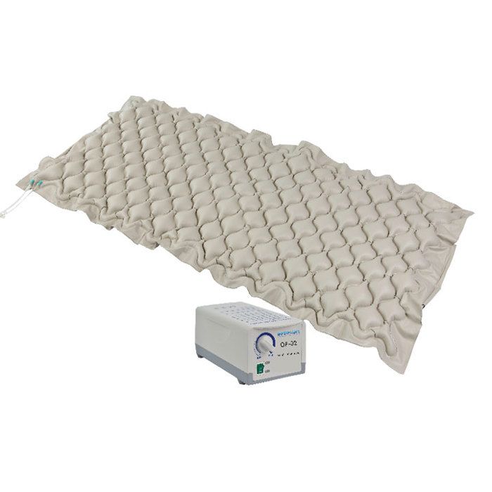 Matelas à air alternating - OPTIMIUM - Gonflable - Fermeté réglable - Beige - 1 personne