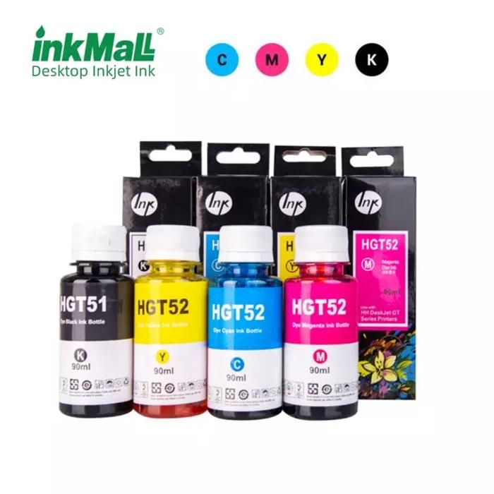 Encre HP Compatible Avec 4 Bouteilles D'Encre De Rechange HP