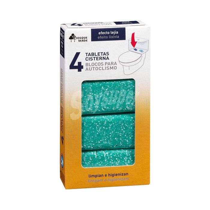 4 Pastilles nettoyage citerne WC