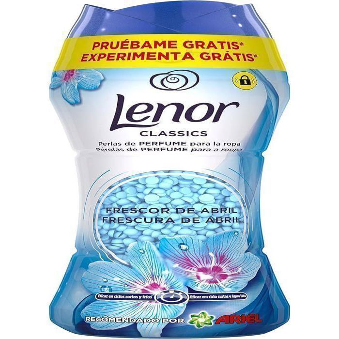Lenor Classic April Freshness, Machine à laver parfumée aux perles , Adoucissant, Booster de fraîcheur du linge