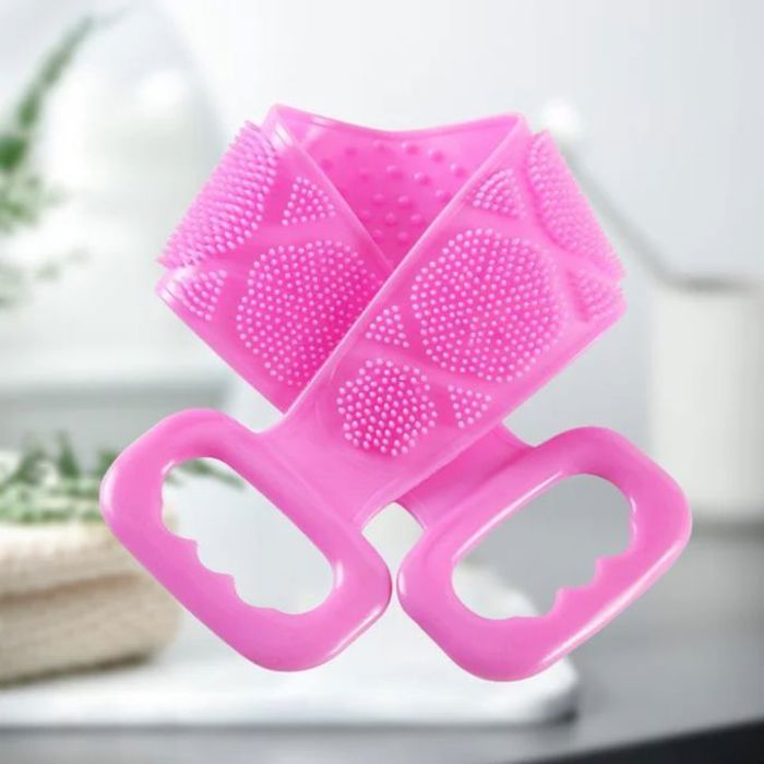 Scrubber Dorsal Long en Silicone : Nettoyage et Massage du Dos sous la Douche