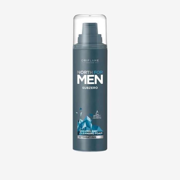 Mousse 2 en 1 à Raser et à Nettoyer North For Men 200 ml