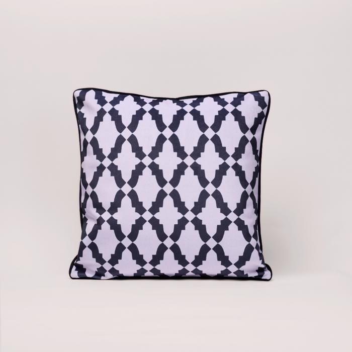 Coussin décoratif - Zellige N°1 - Velours premium - 450g/m2 - Fait main