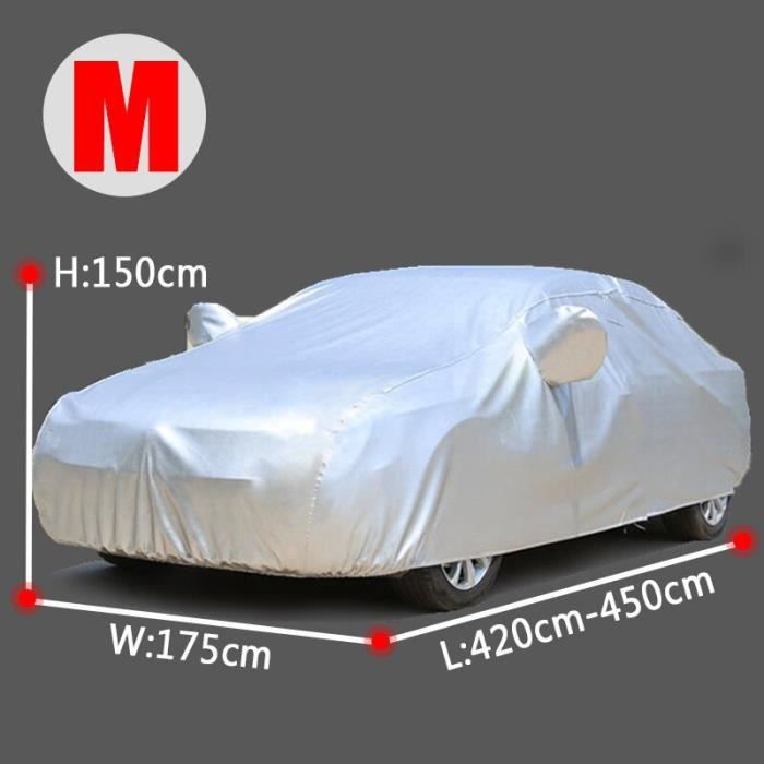 Housse de Protection - Taille M - Universelle - Couleur Blanc - Pour Voiture