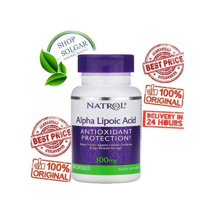 Alpha-lipoïque Acide, 300 mg, [ contre l'oxydation cellulaire ] 50 Gélules