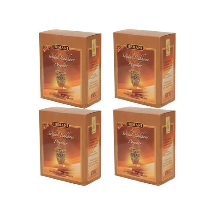 Hemani 4 x Sandal bakhour en poudre 100% naturel / 4 x 200 gr