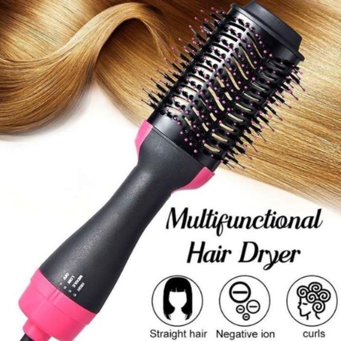 Brosse soufflante - One Step - Multifonctionnelle - 1000 Watt - Design ergonomique - Technologie ionique
