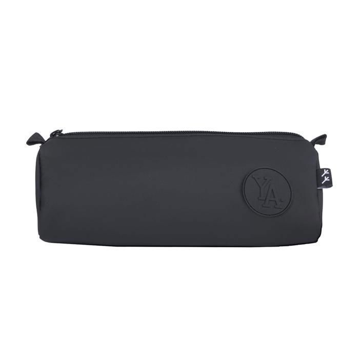 Trousse scolaire - AUCHAN - Young's Attitude - Noir - Zippée - Ronde - Satiné