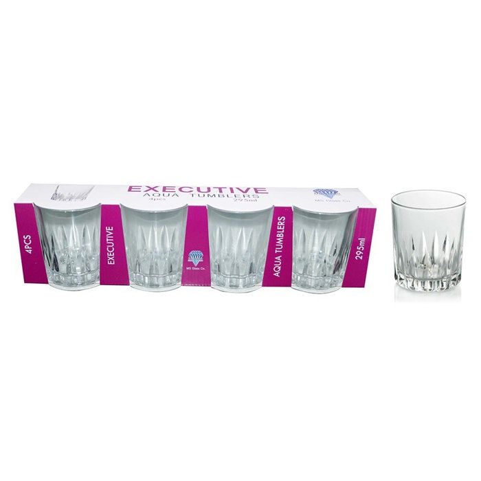 4 verres à eau PM Executive 295 ml TM024E