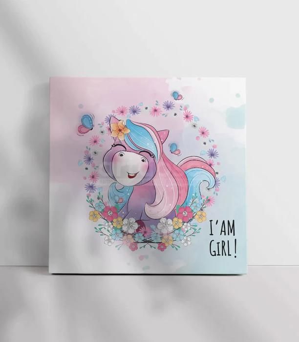 Tableau décoratif I'm a Girl L100 x H100 cm- artdose.ma