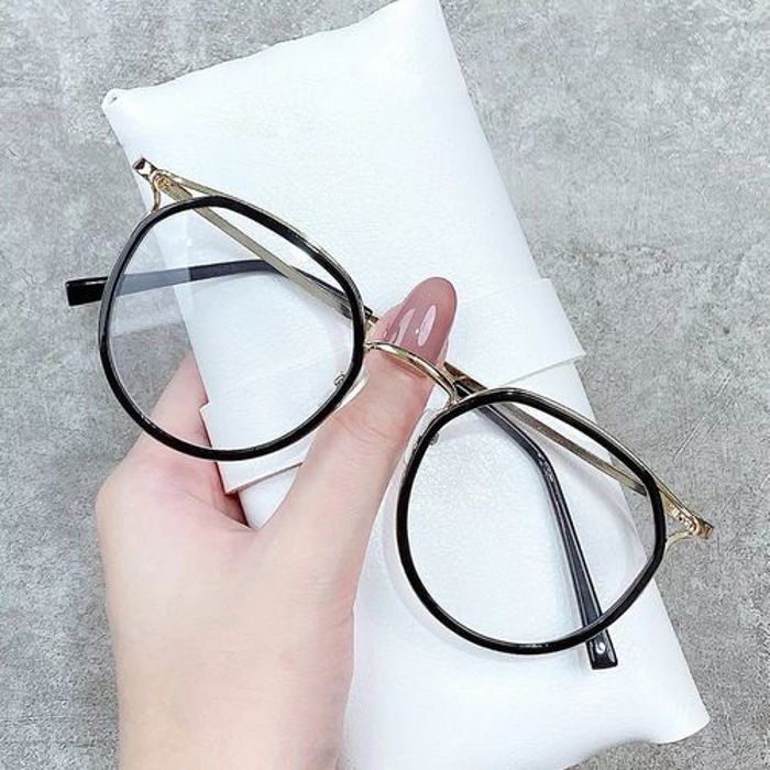 Lunettes rondes Anti-lumière bleue femmes,Tendance oreilles de chat pour ordinateur by For