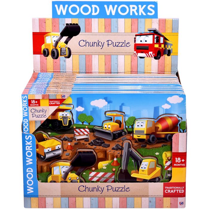 Puzzle Encastrement en Bois Véhicules