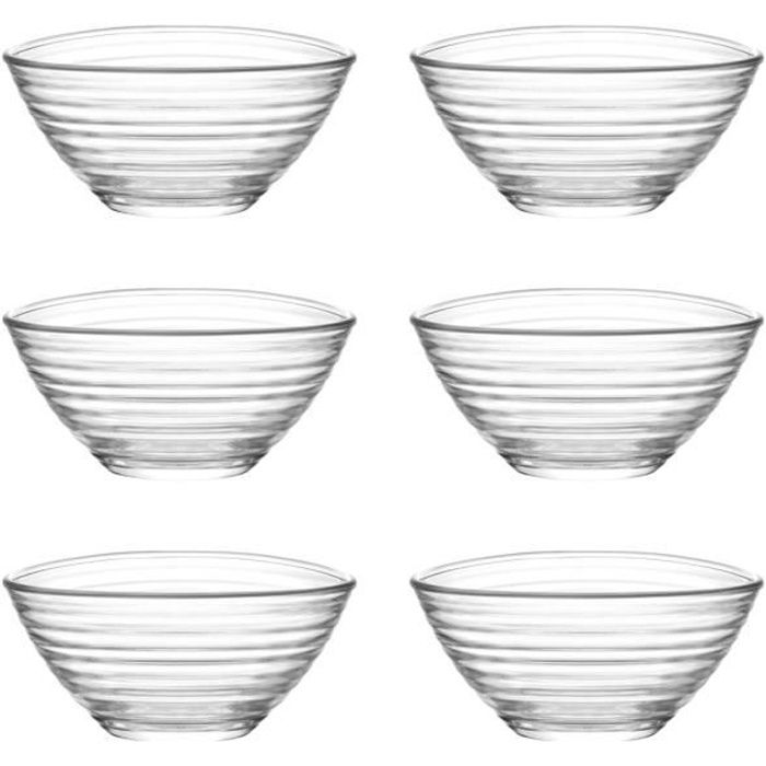 Ramequins en verre - LAV - Derin - 200 ml - lot de 6 - taille moyenne