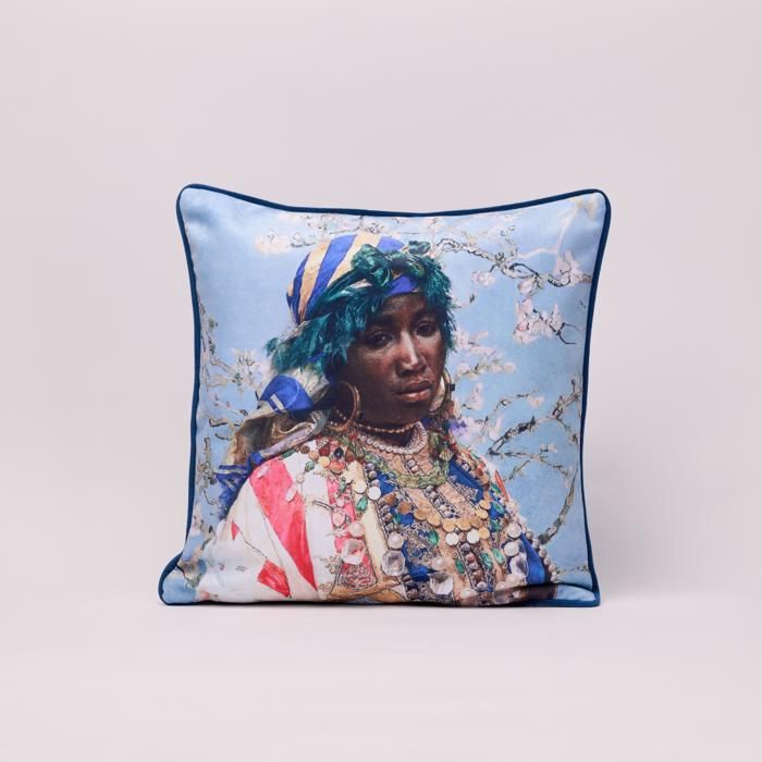 Coussin décoratif - Sakina - Velours premium - 450g/m2 - Fait main au Maroc