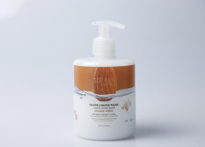 Savon Liquide Mains - SOFRESH - Amande Amère - 500ml - Hydratant - Sans Parabène
