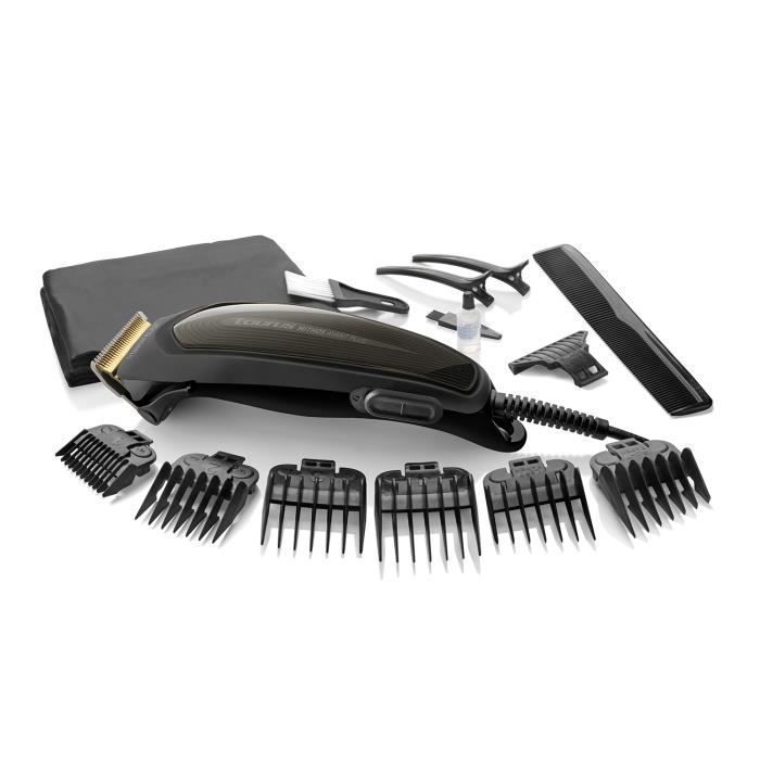 Tondeuse à cheveux - Taurus - Mithos 6W - Moteur AC - Lames en titane - Marron