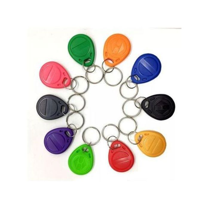 Porte-clés RFID - EM4305 - Pack de 10 - 125KHz - Résistant à l'eau - Compatible tous systèmes
