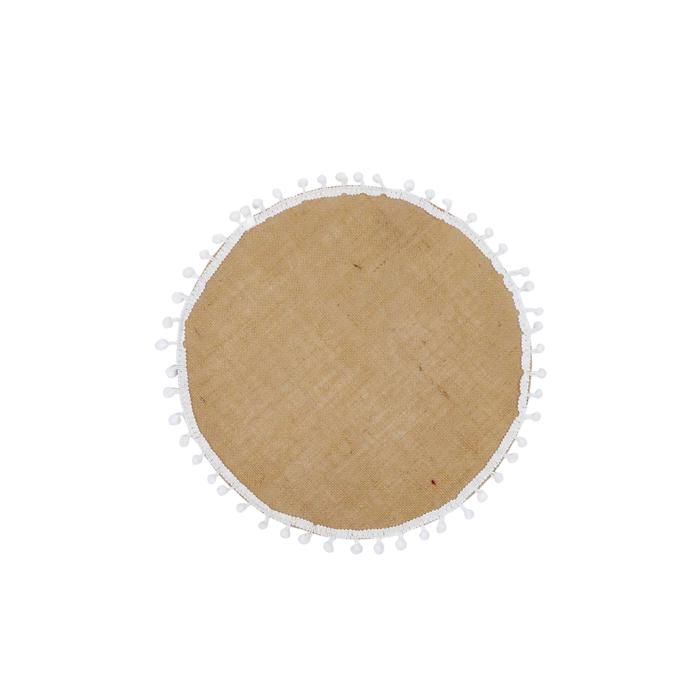 Sous-plat - Bohémien - Rond 38x38 cm - Ethnique - Décoratif - Pratique