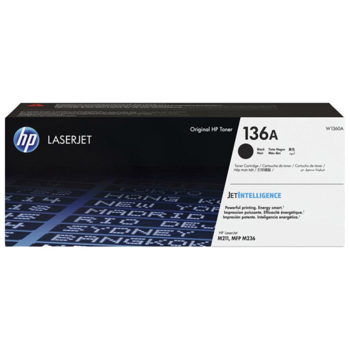 Toner LaserJet d'origine 136A Noir (W1360A)