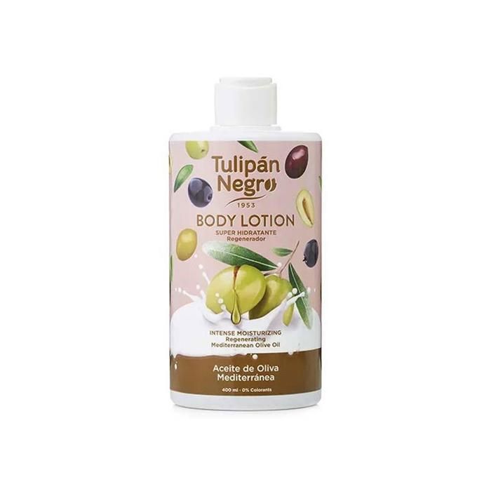 Lotion Crème pour le Corps - Tulipan Negro - Huile d'Olive - 400 ml - Vegan
