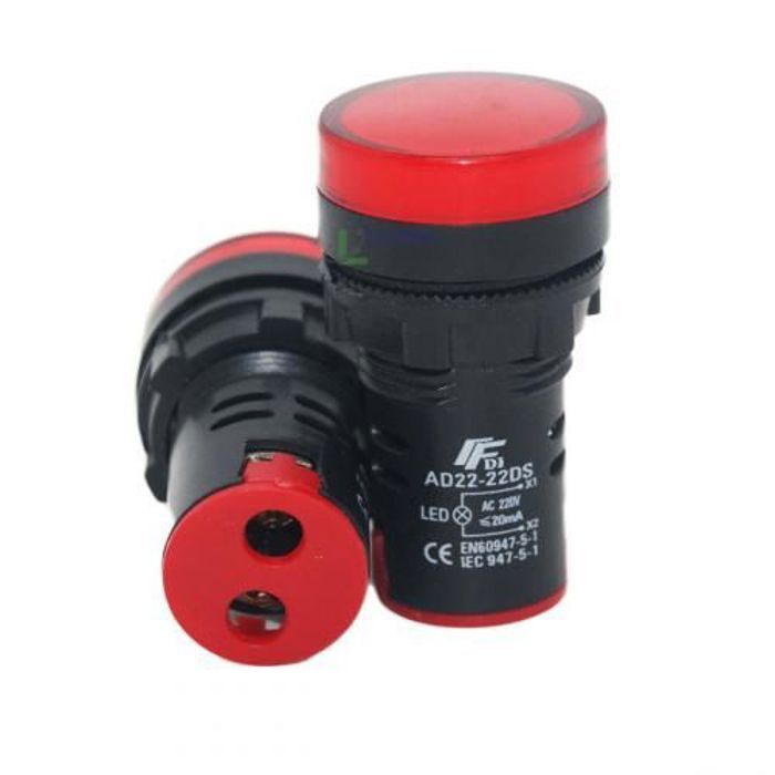 Voyant LED - AD22-22DS - Rouge - Faible consommation - Éclairage de qualité - Haute performance