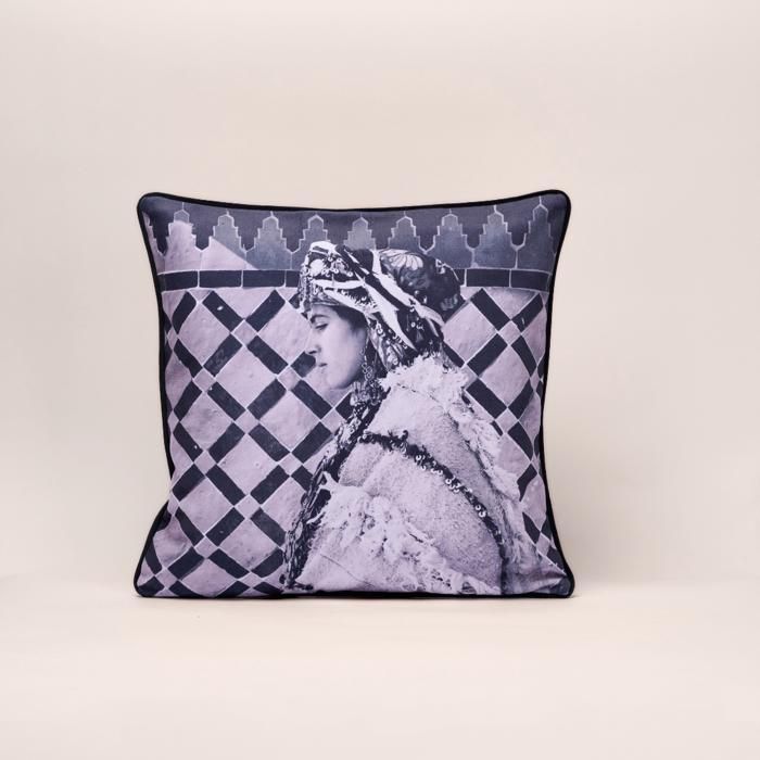Coussin décoratif - Mina - Velours premium - 450g/m2 - Fait main au Maroc