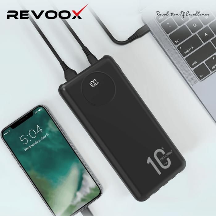 Power Bank RevoSpark RPB‑P101 – L’énergie portable qui vous suit partout.