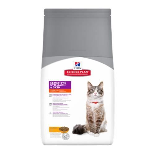 Croquettes - Hill's Science Plan - Poulet - 1,5kg - Peau et digestion sensibles