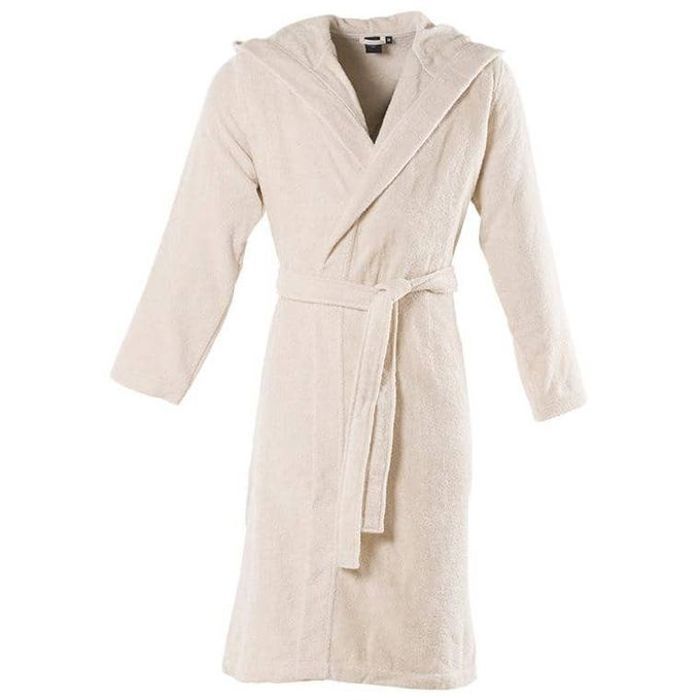 Peignoir de Bain - Dwirty - Beige - 100% Coton - Absorbant - Élégance Chic