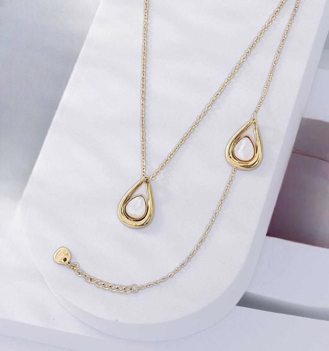 Ensemble collier et bracelet - GENERIC - Doré - Acier inoxydable - Femme - Adulte