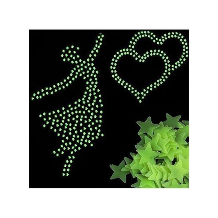 Pack de 100 Etoiles Lumineuses - Décoration Murale