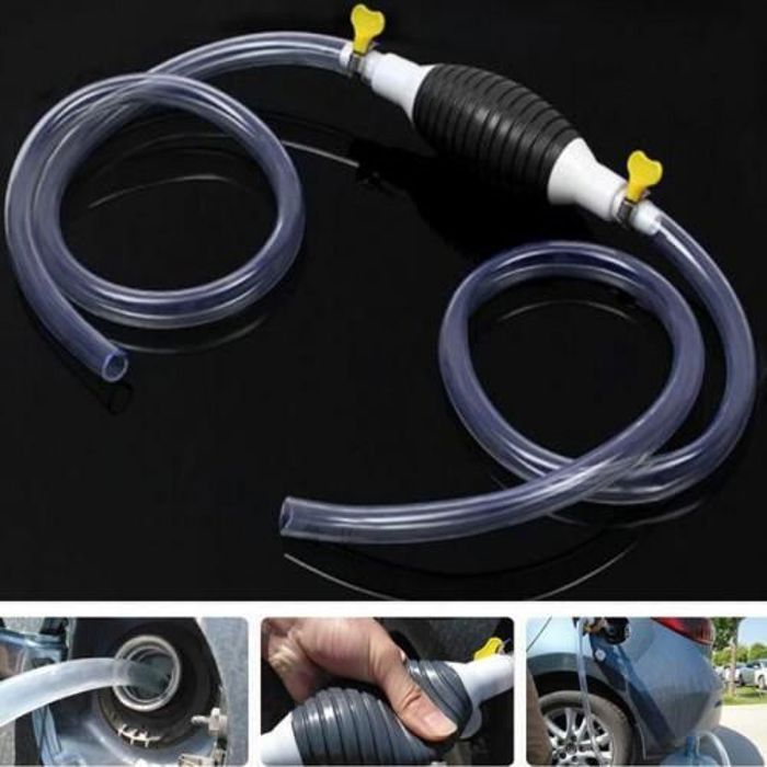 Pompe à Main Portable Voiture Transfert de Carburant Essence Huile Eau,fluides