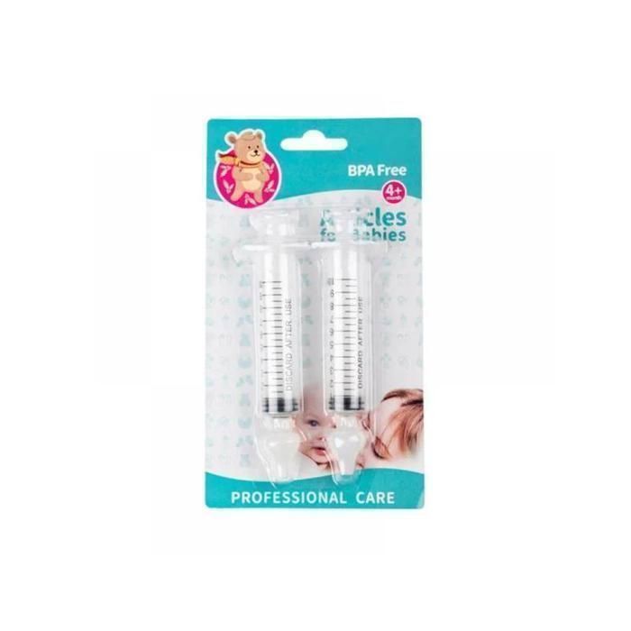 Lot de 2 seringues mouche bébé