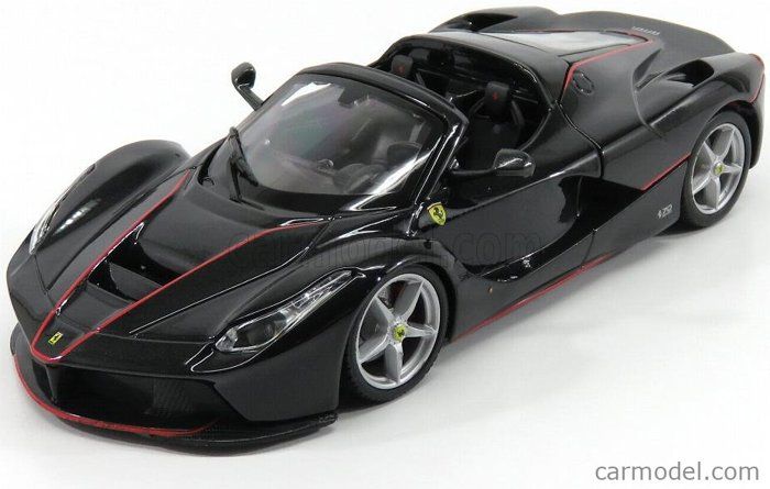 Modèle réduit - BURAGO - FERRARI - LAFERRARI APERTA SPIDER 2016 - 1/24 - Couleur: Noir - Métal