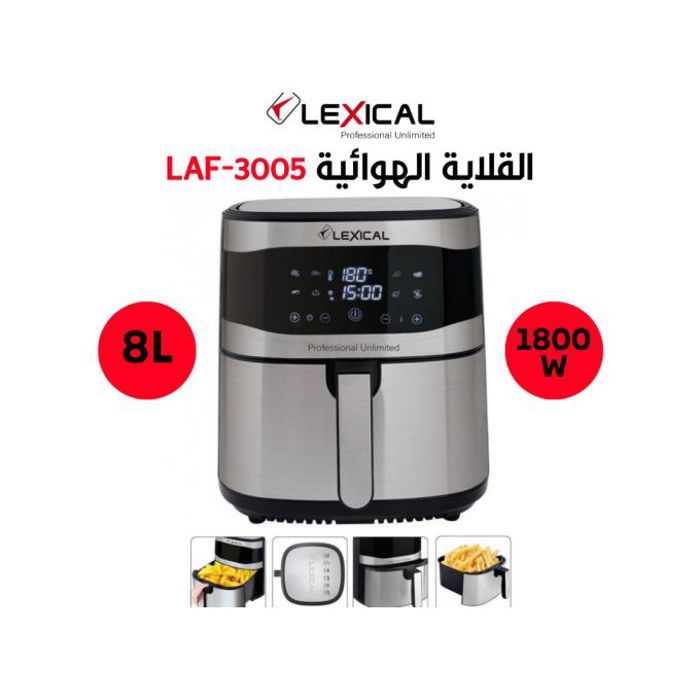 Friteuse électrique sans huile programmable 8L/1800W/LAF-3005