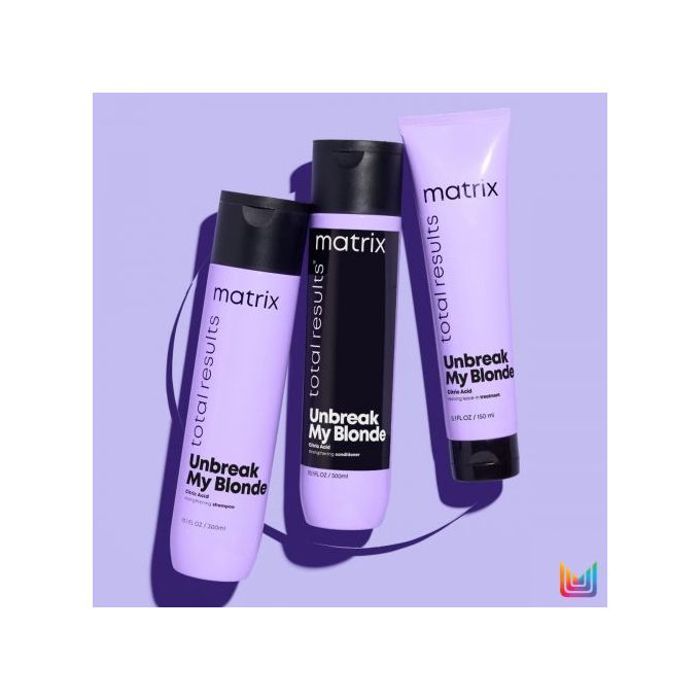 Matrix Unbreak My Blonde shampoing conditionner et soin sans rinçage sans sulfate