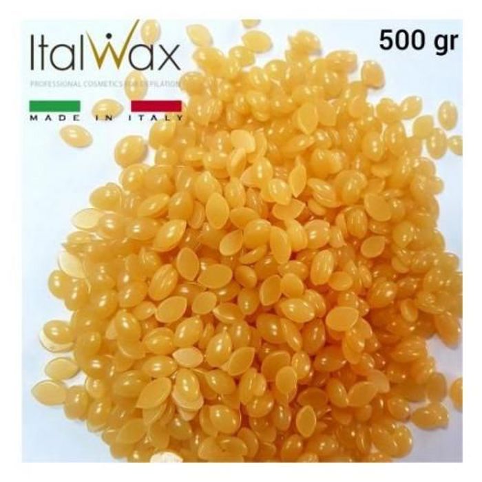 Italwax Cire film rose pour l'élimination des poils courts et épais-500GR