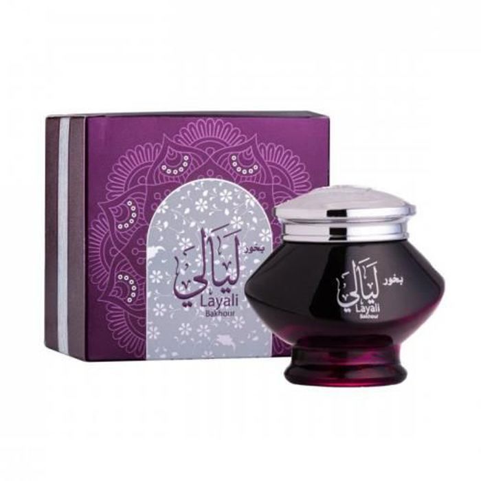 Encens - ALMAS - Bakhor layali - 60 GR - Mélange de bois naturel - Huiles orientales - Safran