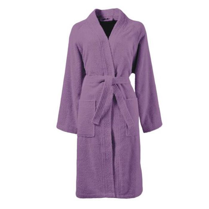 Peignoir de Bain - Dwirty - 100% Coton - Mauve Clair - Absorbant - Élégance Chic