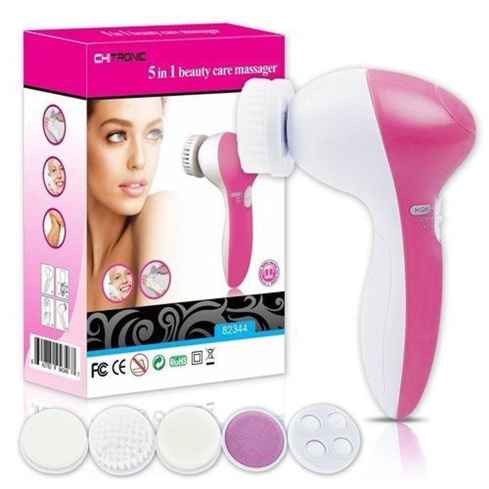 Brosse Rotative Nettoyage Visage 5 en 1 - Original - Hypoallergénique - Mixte - Adulte - Exfoliation