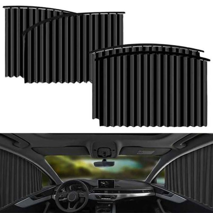 4 PCS Rideau pare-soleil magnétique pour voiture, protection solaire,