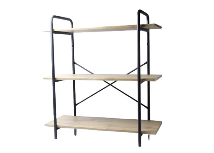 RANGEMENT EN METAL ET BOIS 3 NIVEAUX