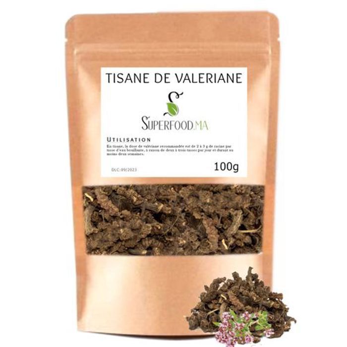 VALERIANE - CONTRACTURES MUSCULAIRES, ANXIETE, NERVOSITE, TROUBLES DU SOMMEIL 100g