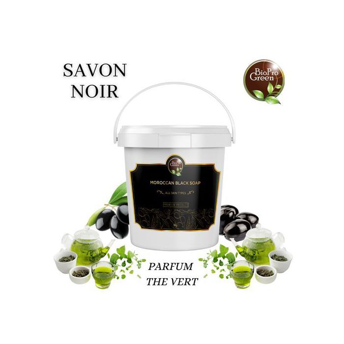 Savon noir - BIO PRO GREEN - Thé vert - 100% naturel - Purifiant - Minéral